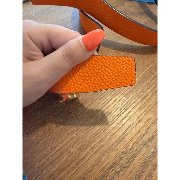 J. McLaughlin navy reversible belt - Picture 5 of 5